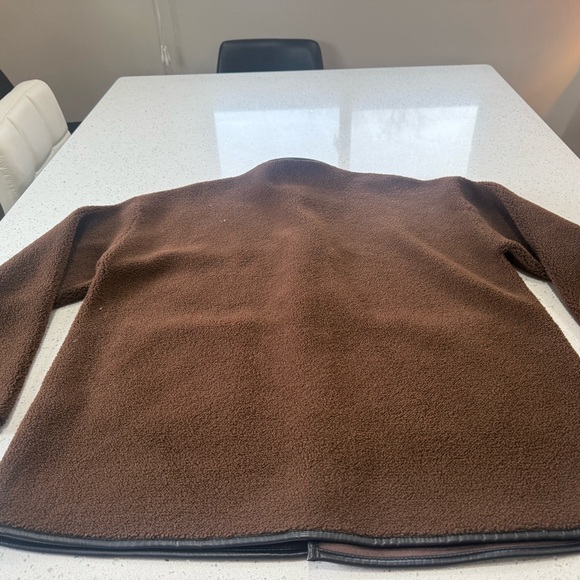 Rebecca Minkoff Brown Shearling Jacket with Toggle Closures - Picture 6 of 14